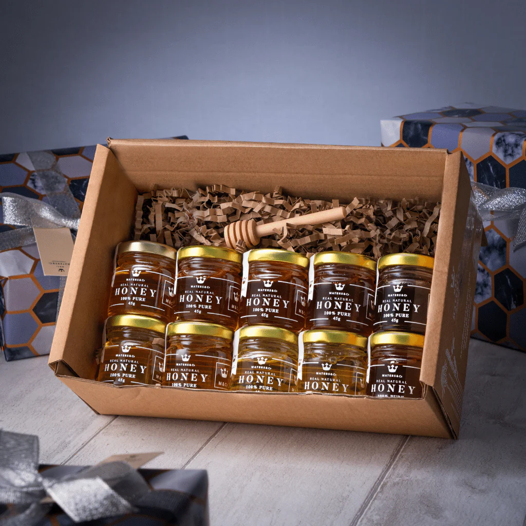 10 Jar Taster Box - With Mini Honey Dipper - Image 3