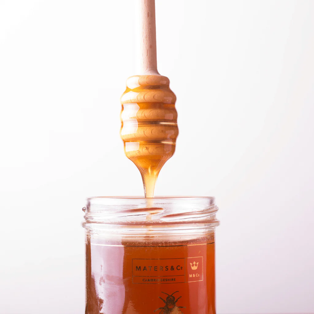 Solid Beech Wooden Honey Dipper - Image 3